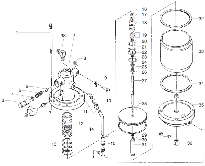 PowrTex 15:1 Pump Assembly PowrTex 15:1 Pump Assembly